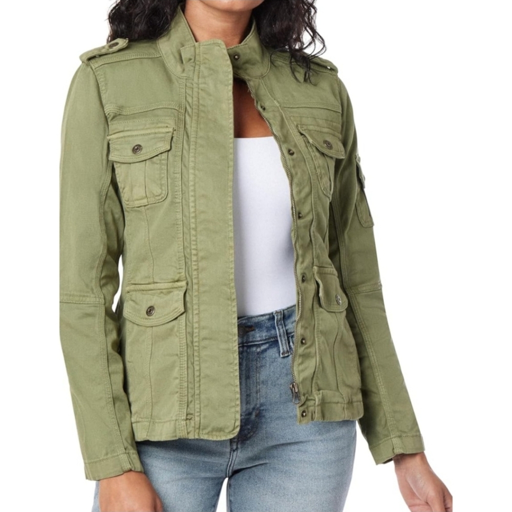 Kensie Olive Utility Jacket for Women